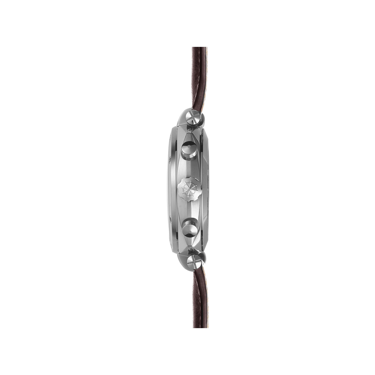 Montre HERBELIN  Newport homme analogique acier bracelet cuir brun