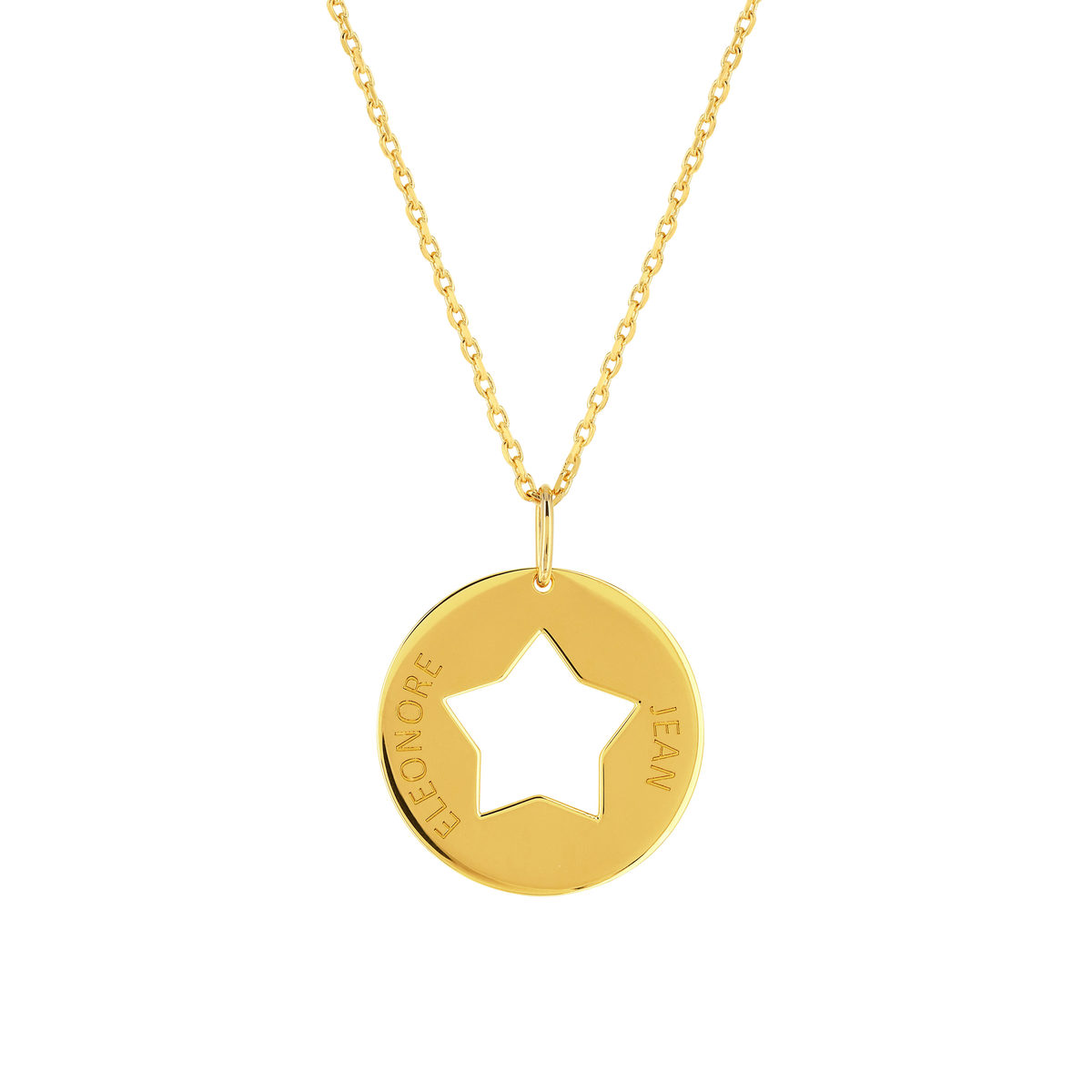 Collier plaqué or personnalisable