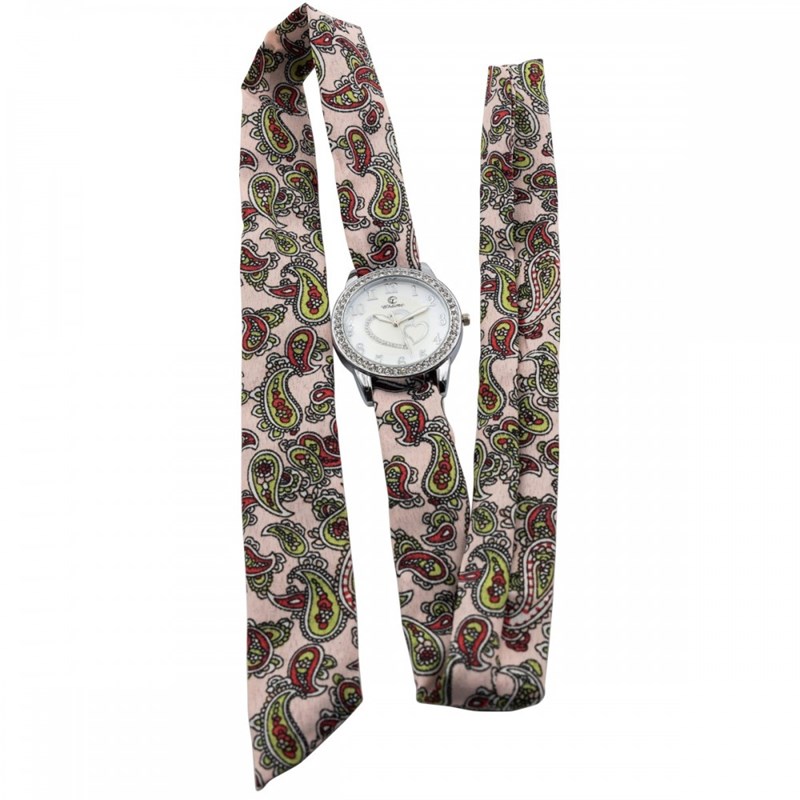 Montre Femme CHTIME bracelet Tissu Rose