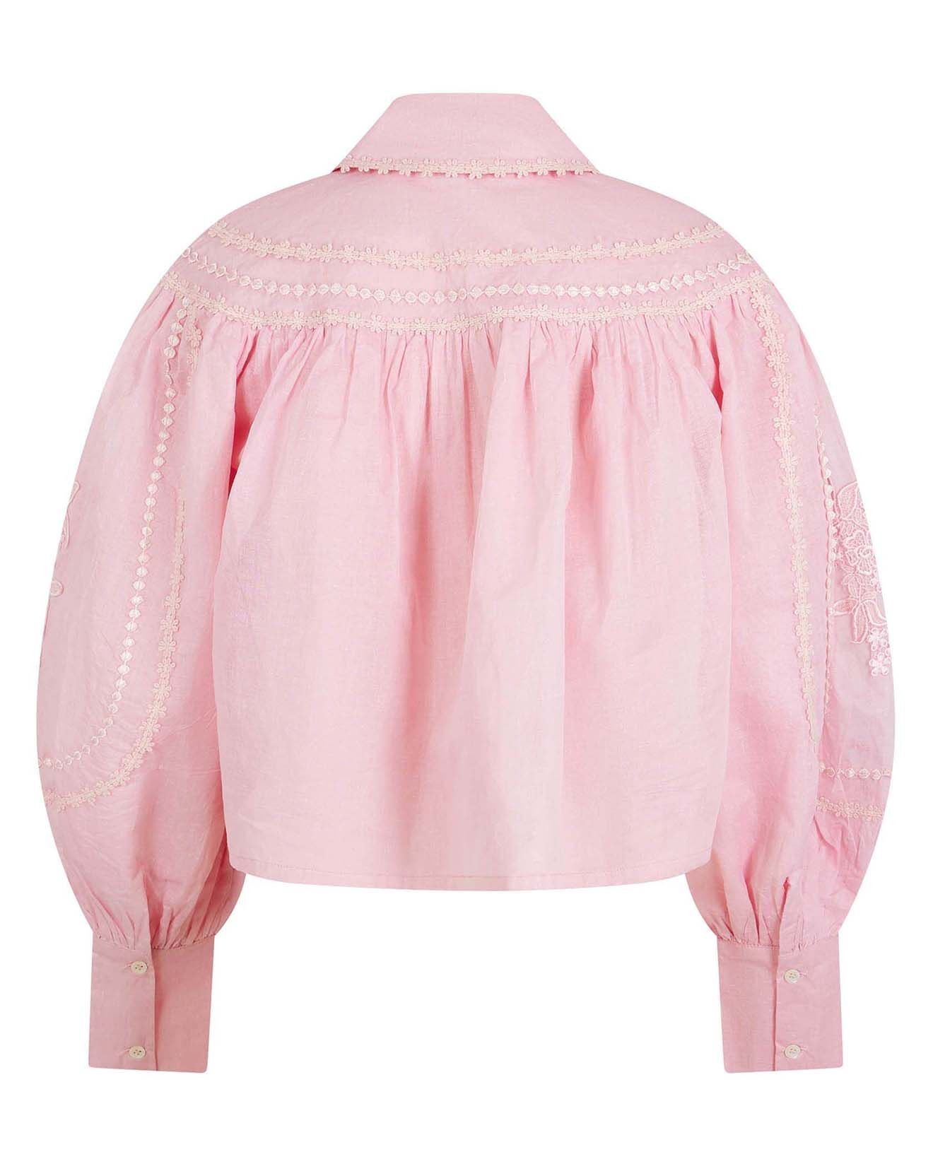Manoush Chemise large Bridgerton rose poudre