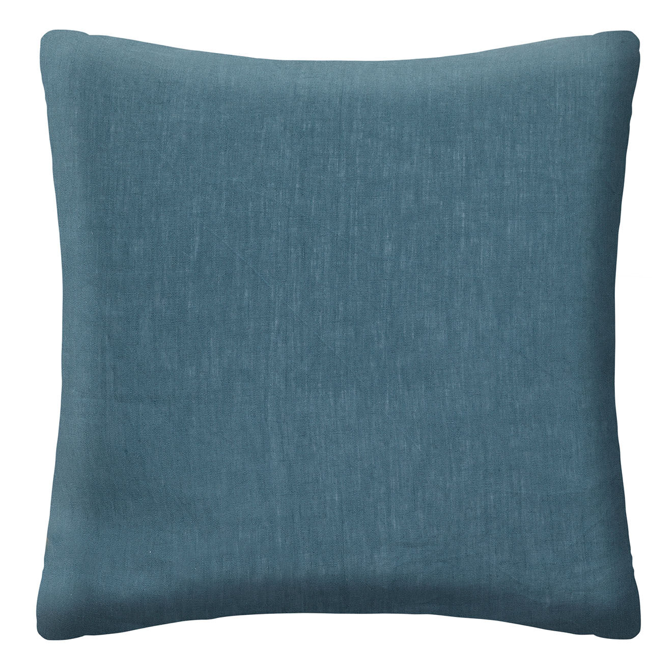 Atmosphera 2 Taies d'oreiller Linah en lin lavé bleu canard