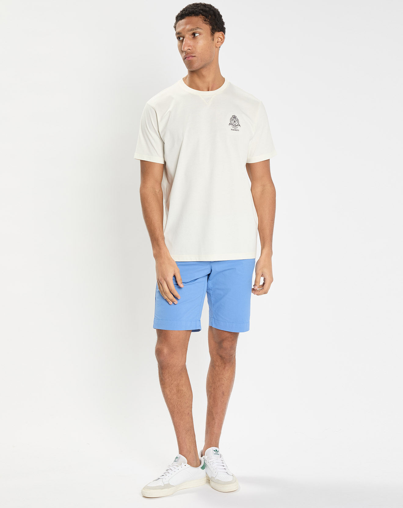 Hackett London T-Shirt Regular Fit Blason écru