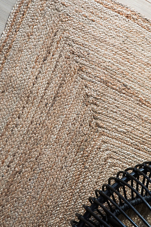 Tapis jute naturel rectangle Deco&Co L.180 x L.120 cm
