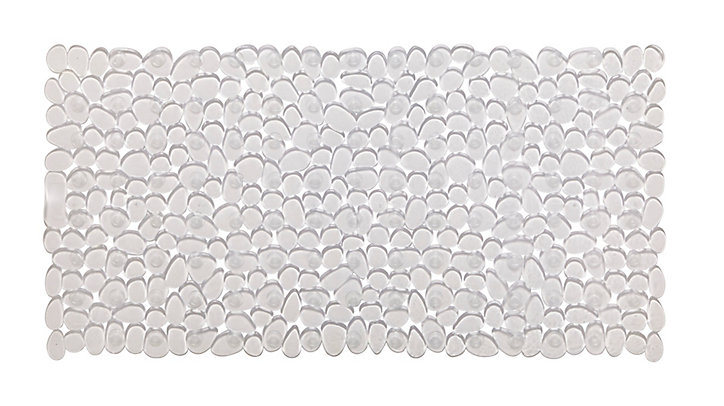 Tapis antidérapant rectangulaire baignoire et douche GoodHome Koros coloris transparent en PVC L.70 x l.33 cm