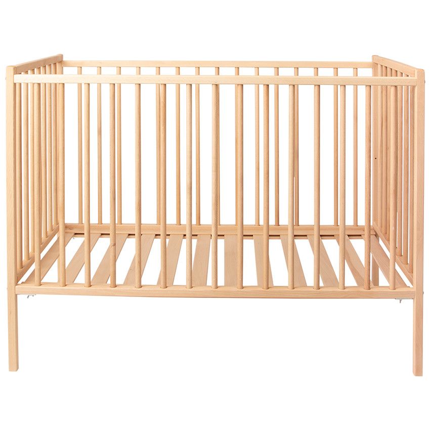Lit à barreaux Pocket 2.0 60 x 120 cm - Naturel vernis - Ecru