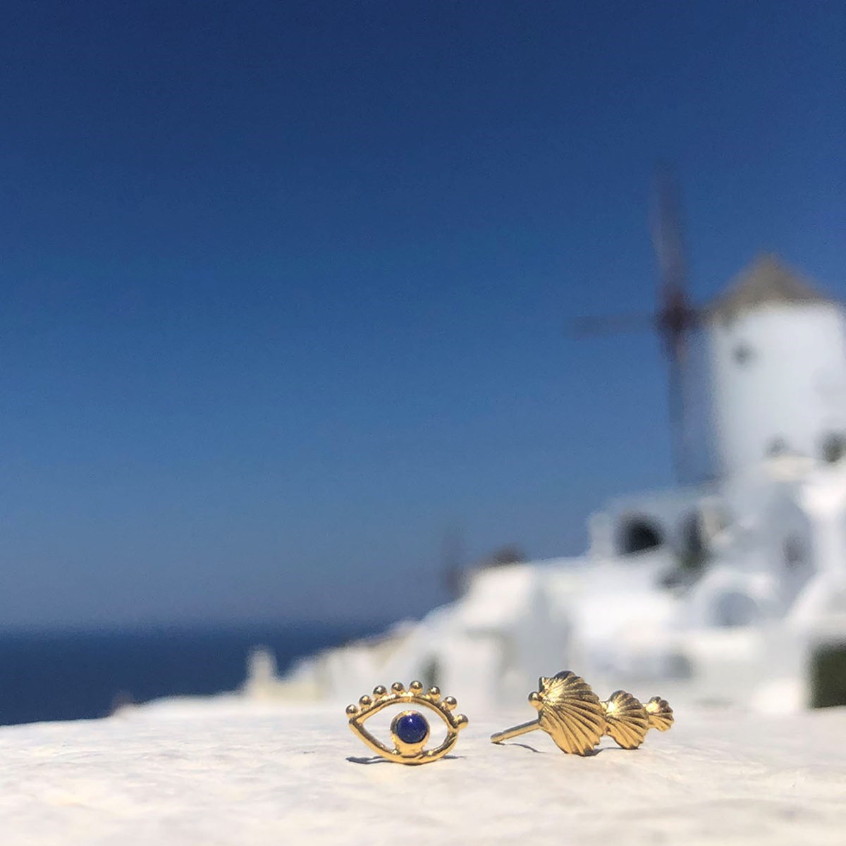 Boucles d'oreilles Coquillage en Vermeil, Jacotte