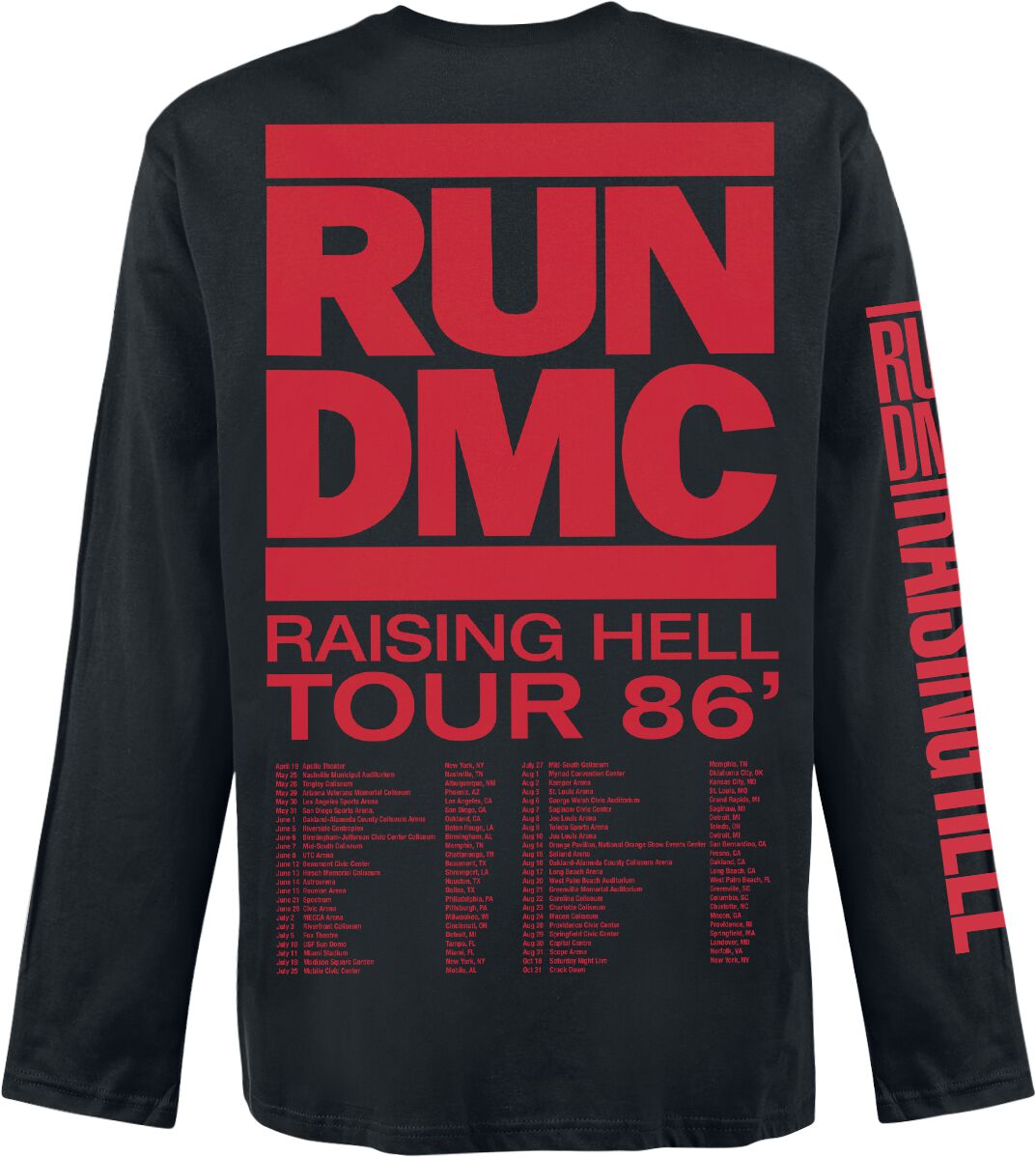 Raising Hell Tour 86 | Run DMC T-shirt manches longues