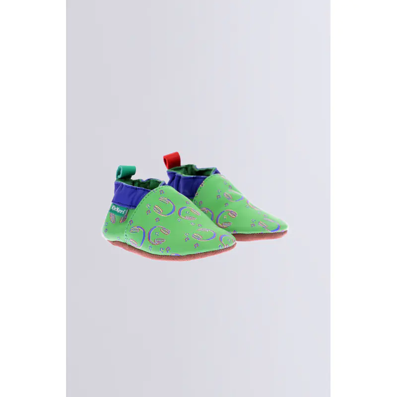 Kickbaby music Vert CHAUSSONS Cuir Bébé