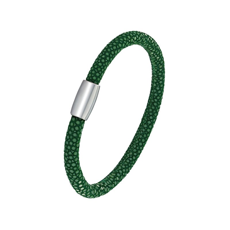 Bracelet Galuchat vert