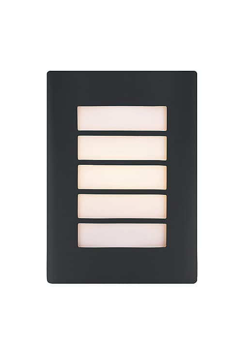 Applique murale Grandy E27 40W IP44 GoodHome gris anthracite