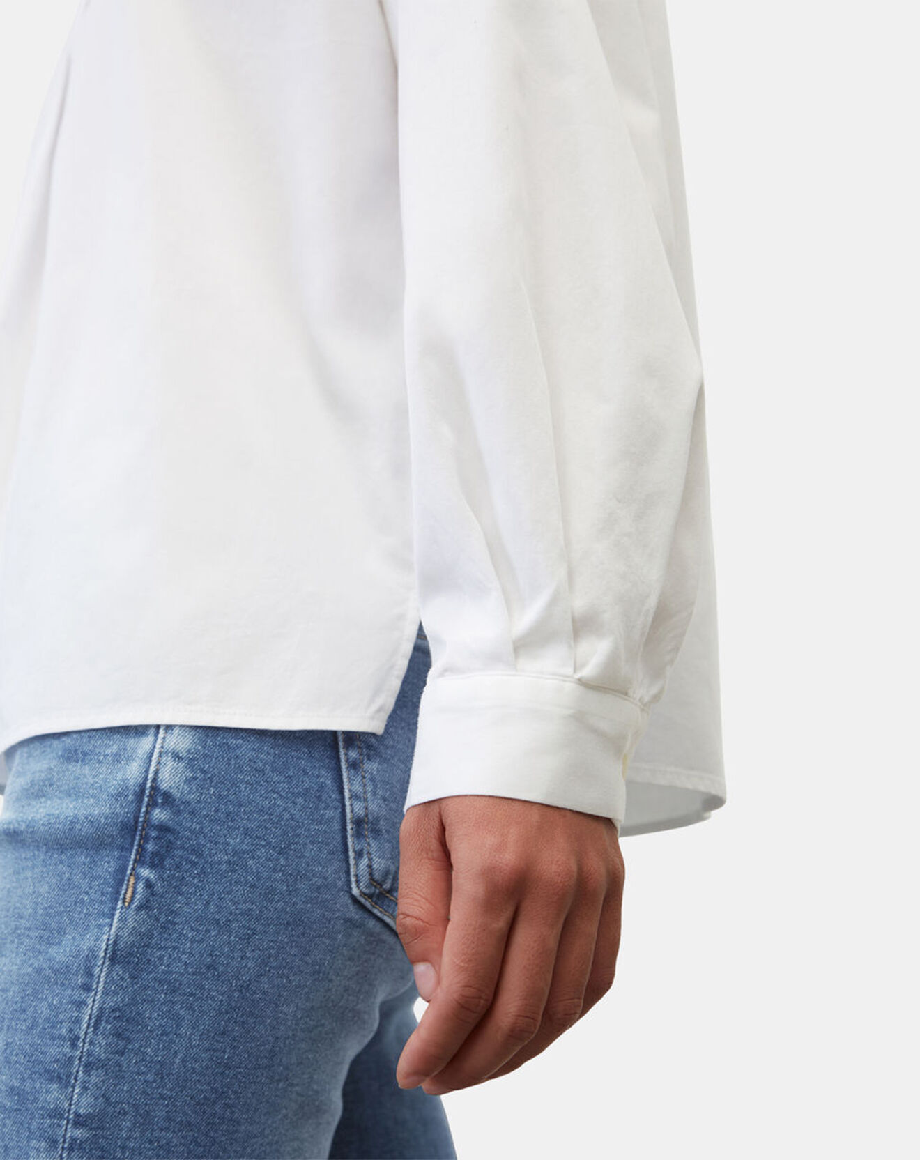 Marc O'Polo Blouse col ouvert blanche