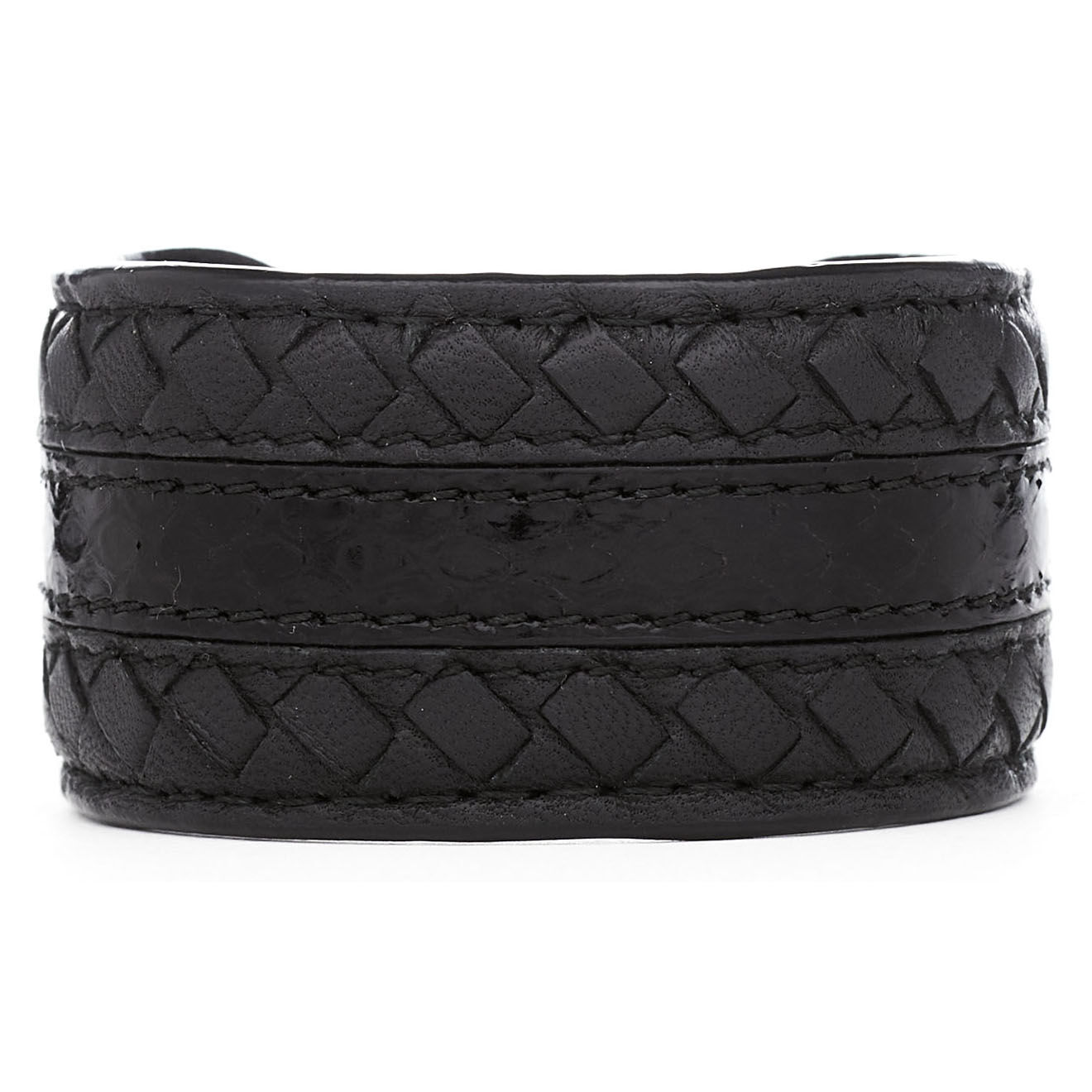 Bottega Veneta Bracelet en Cuir noir - Très bon état