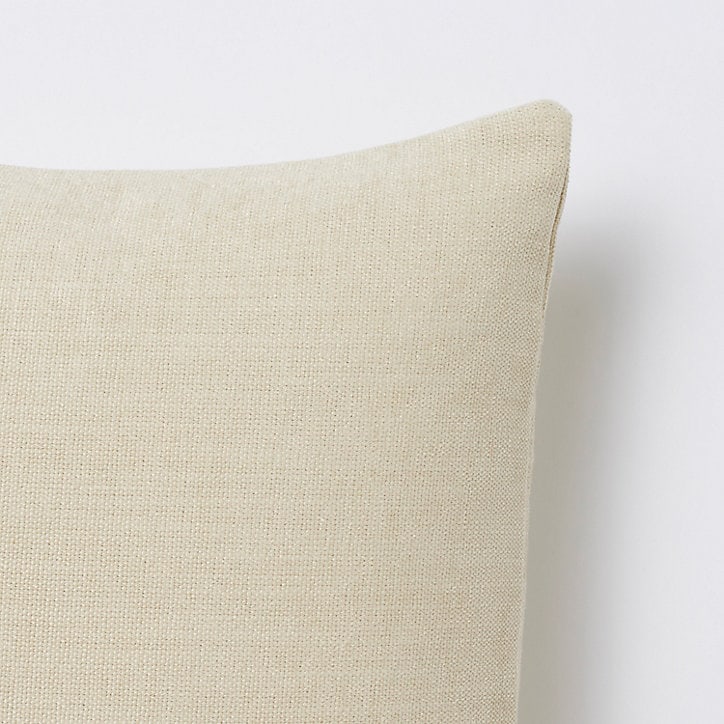 Coussin GoodHome Pahea naturel 45 x 45 cm