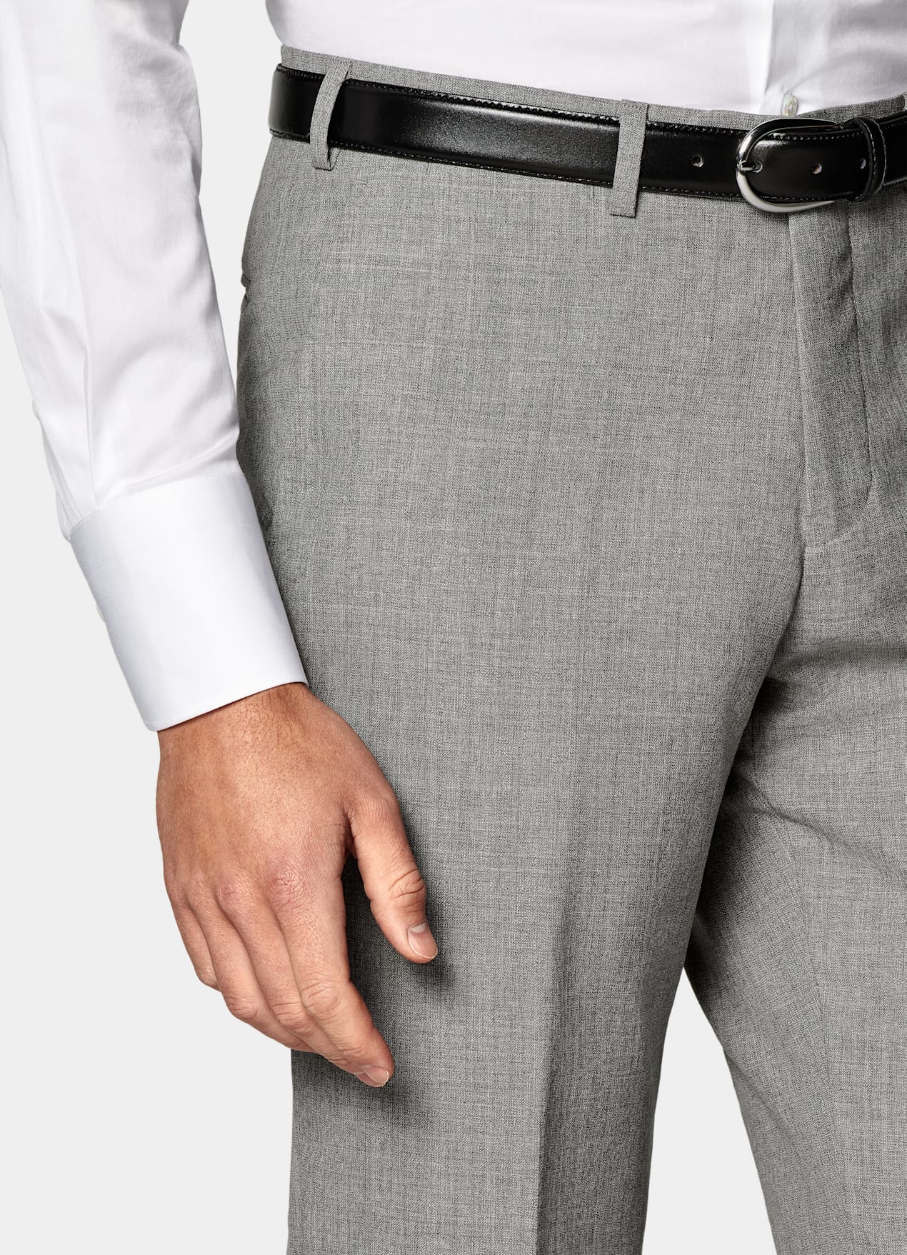 Costume Perennial Lazio coupe Tailored gris clair