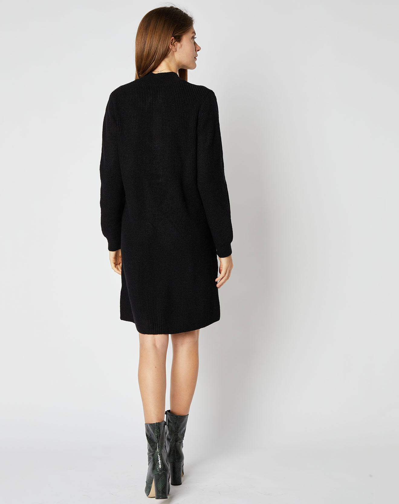 An'ge Robe pull en Maille mélangée Vicky noire