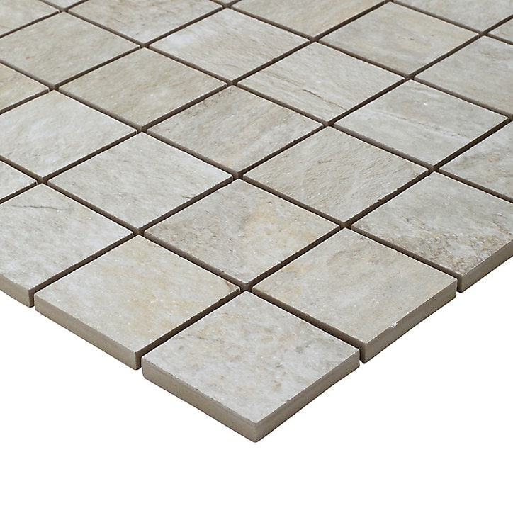 Mosaïque sol et mur beige 30 x 30 cm Shaded