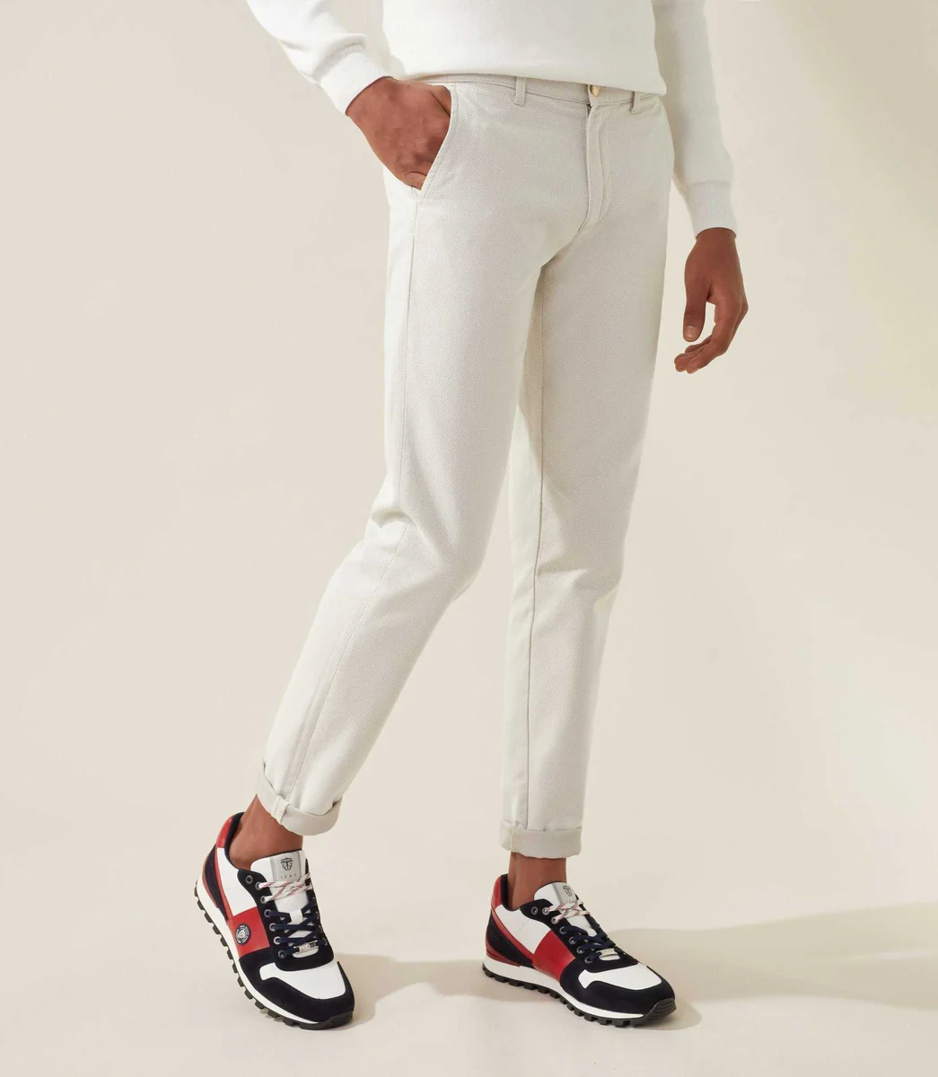 Pantalon casual urbain beige 