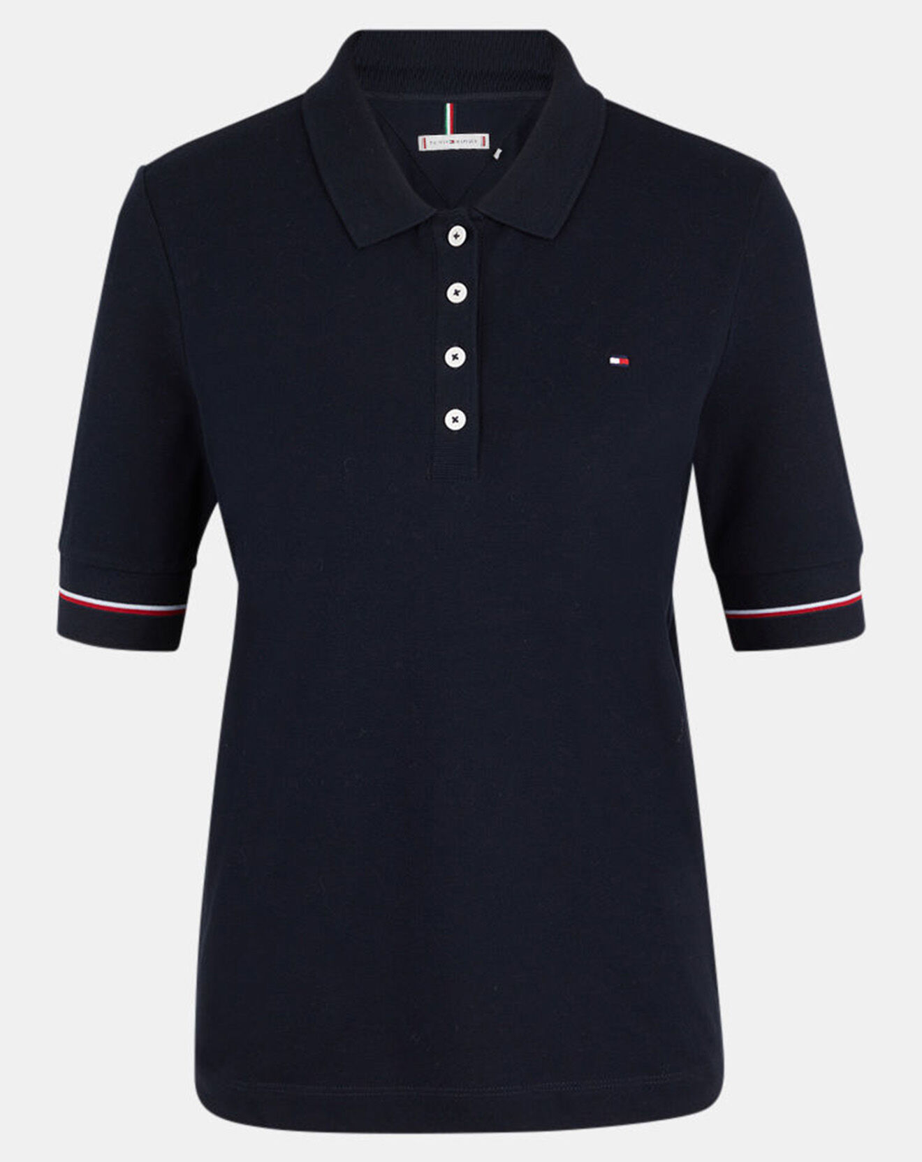Tommy Hilfiger Polo Regular Global Stripe bleu marine