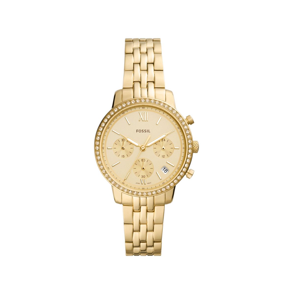 Montre FOSSIL Neutra femme chronographe acier doré