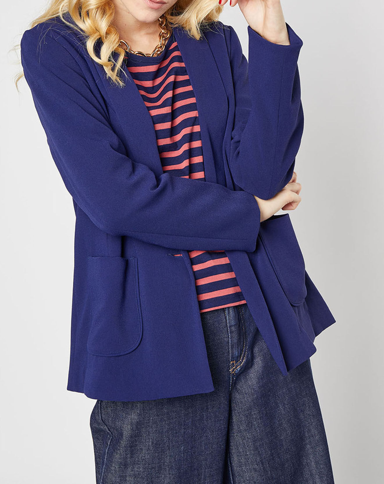 Karl Marc John Veste blazer Victorine bleu marine