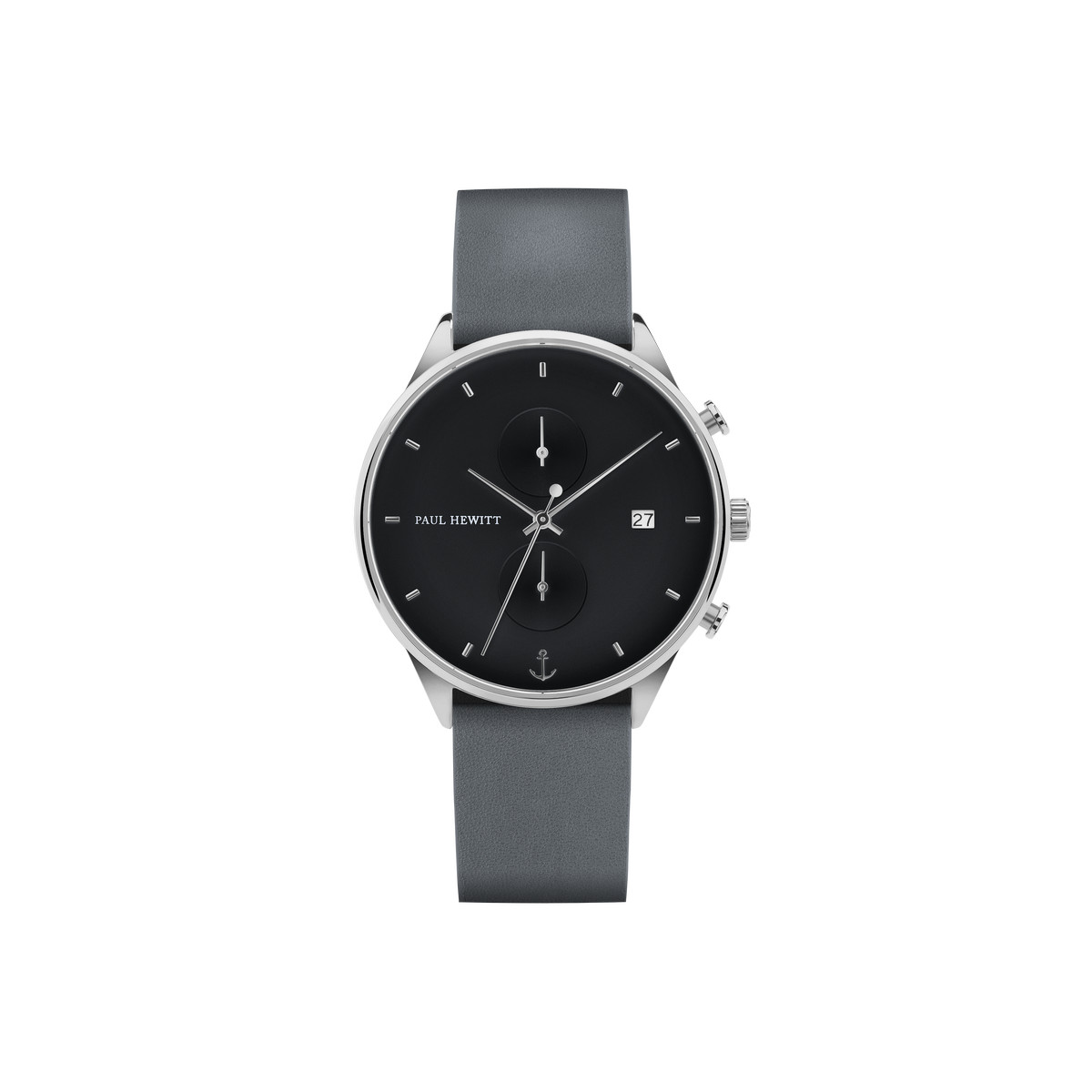 Montre Paul Hewitt homme chronographe acier cuir