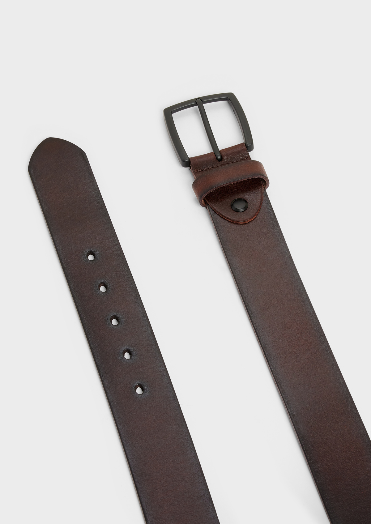 Ceinture en cuir chocolat