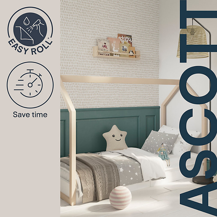 Papier peint pré-encollé vinyle intissé Easy Roll GoodHome Ascott beige l.53 x H.1005 cm