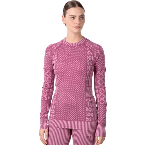 T-shirt thermique KARI TRAA SMEKKER LS PLUM