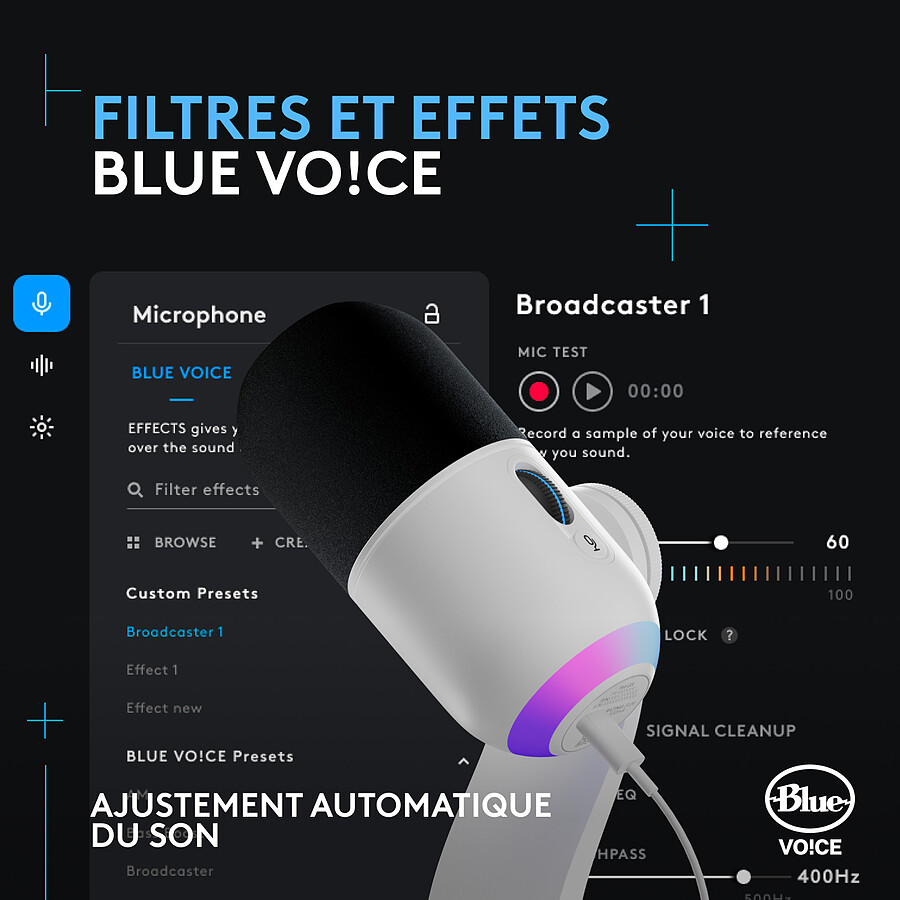 Logitech G Yeti GX - Blanc