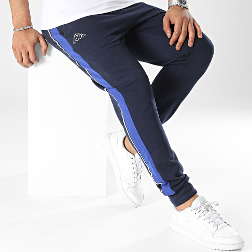 Pantalon Jogging A Bandes Logo Alexandrie 331C55W Bleu Marine