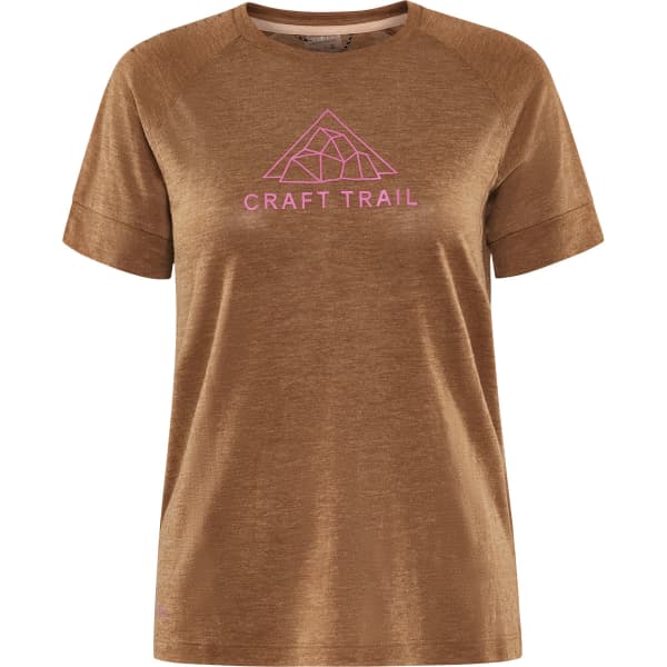 T-shirt running CRAFT ADV TRAIL WOOL SS TEE W ROOTS-MELANGE