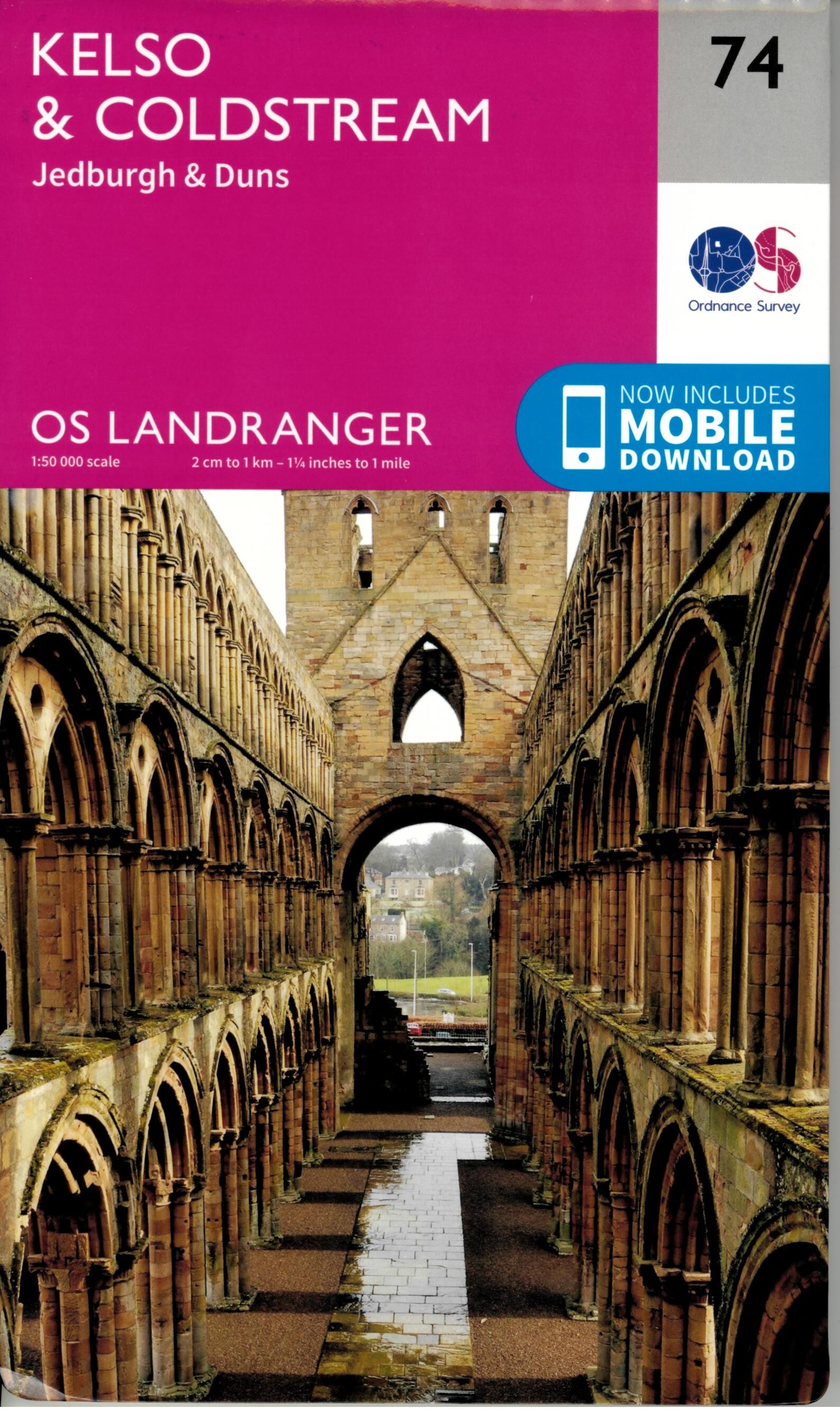 ORDNANCE SURVEY - 74 GB KELSO COLDSTREAM 1 50 000