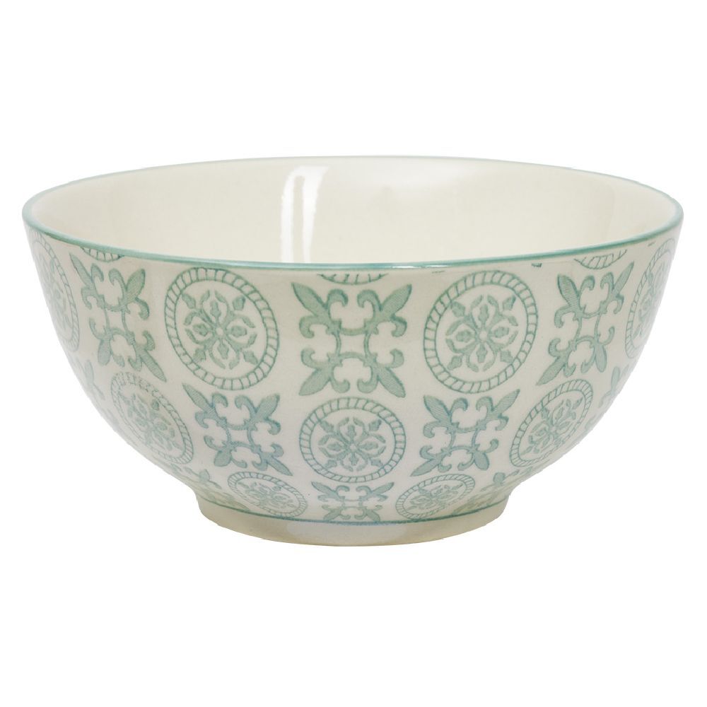 Bol en faïence motif carreau de ciment Ø11,5 cm