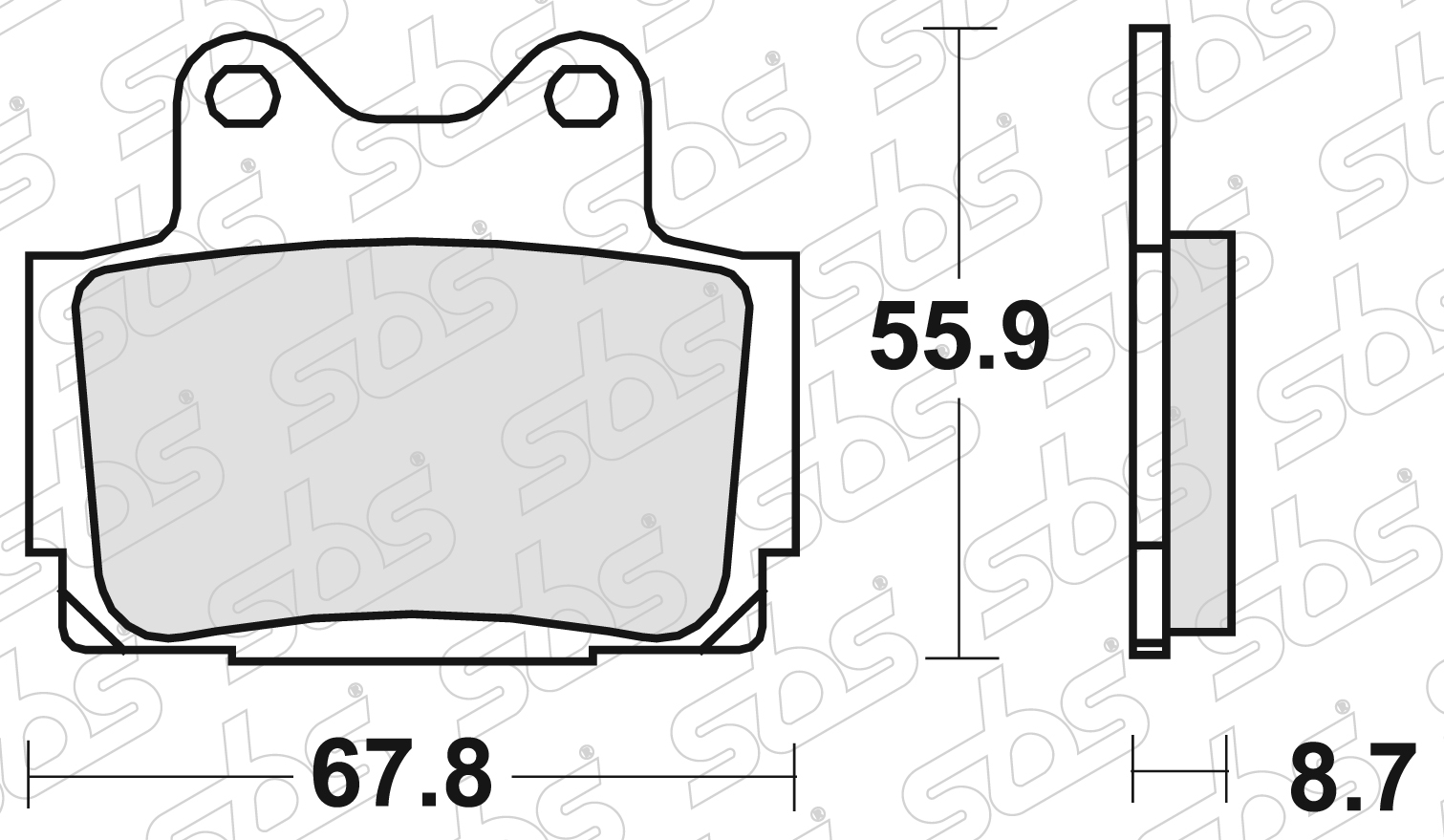 SBS - Plaquettes de frein 570 LS