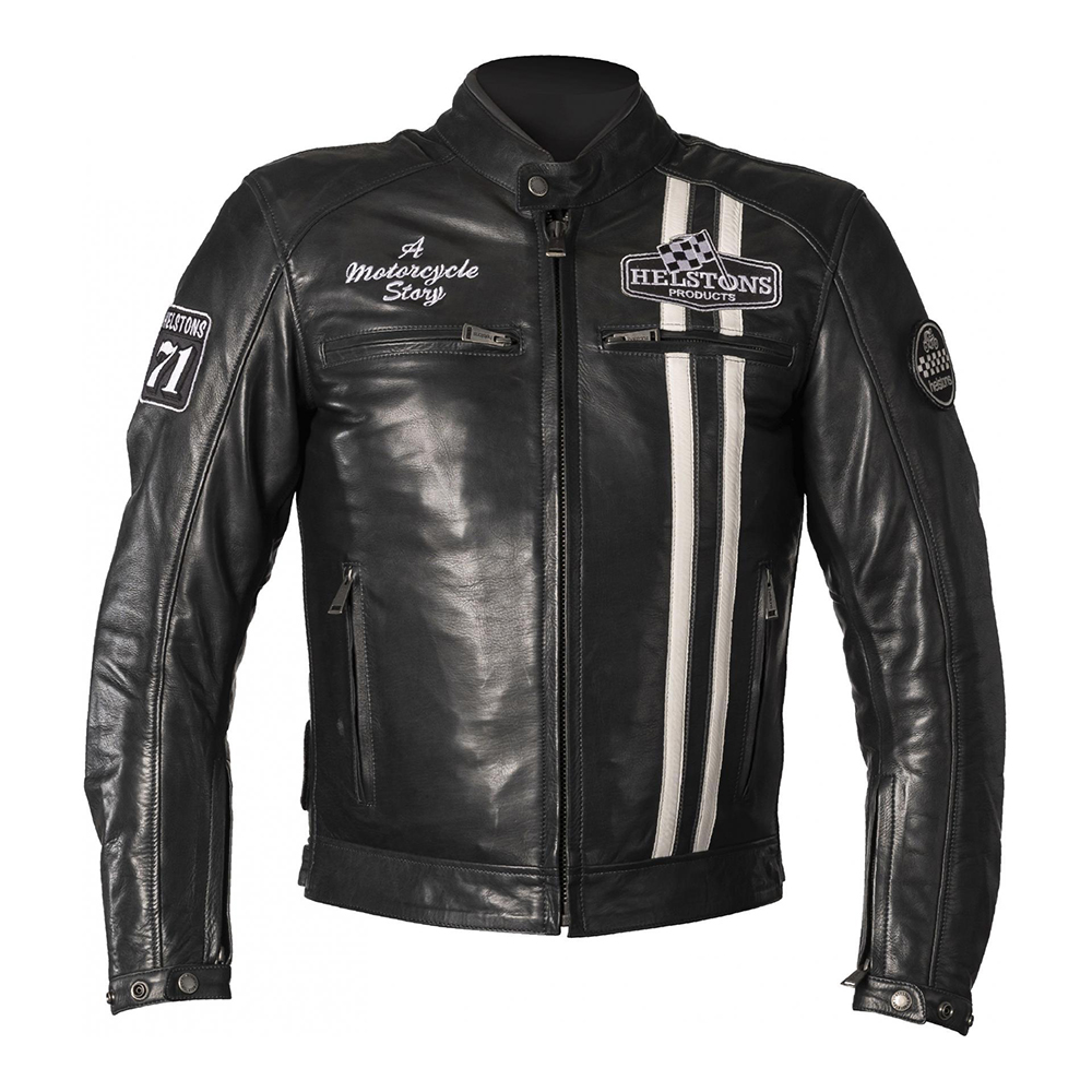 Helstons - Blouson Indy Bleu / Blanc
