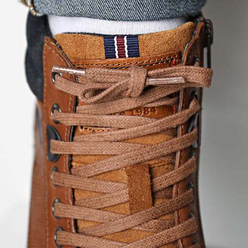 Baskets Zouki QT8012P Cognac Marine