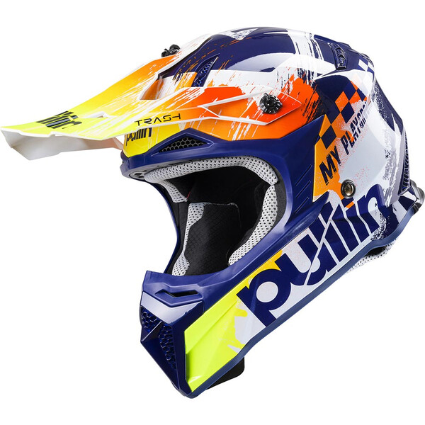pull-in - Casque enfant Trash Kid - 2024 Navy / Blanc / Jaune / Orange