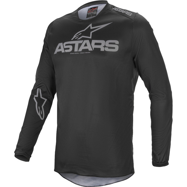 Alpinestars - Maillot Fluid Graphique Noir / Gris Foncé