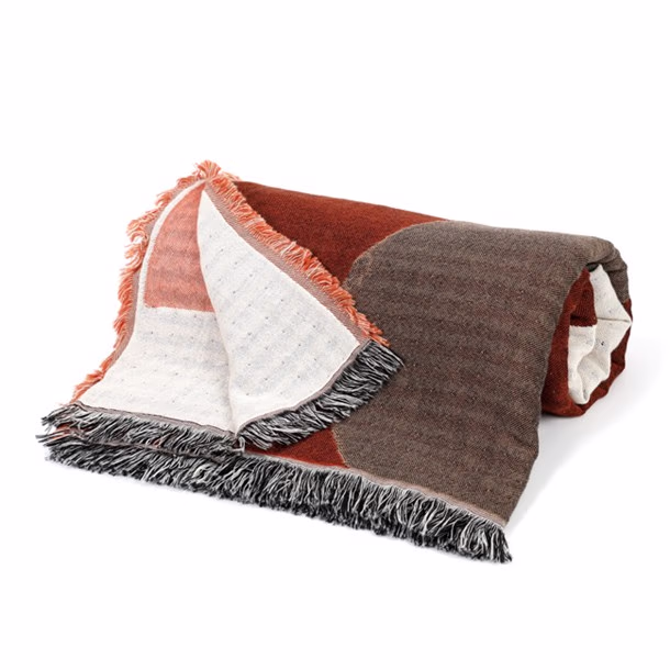 Plaid géométrique coton