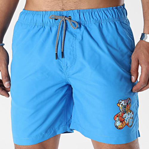 Short De Bain Nounours Graffiti Bleu