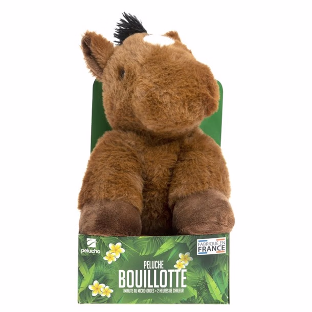 Bouillotte peluche poney