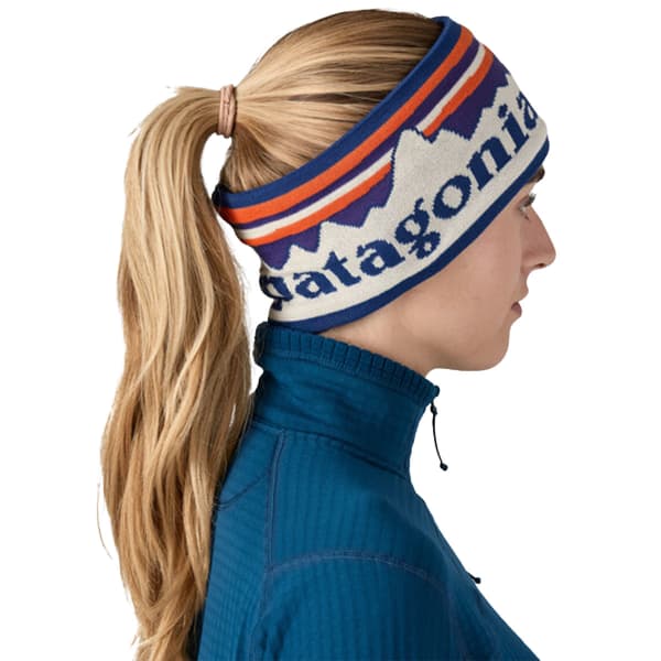 Bandeau ski PATAGONIA POWDER TOWN HEADBAND FITZ ROY SUNRISE KNIT FITZ ROY SUNRISE KNIT: BIRCH WHITE