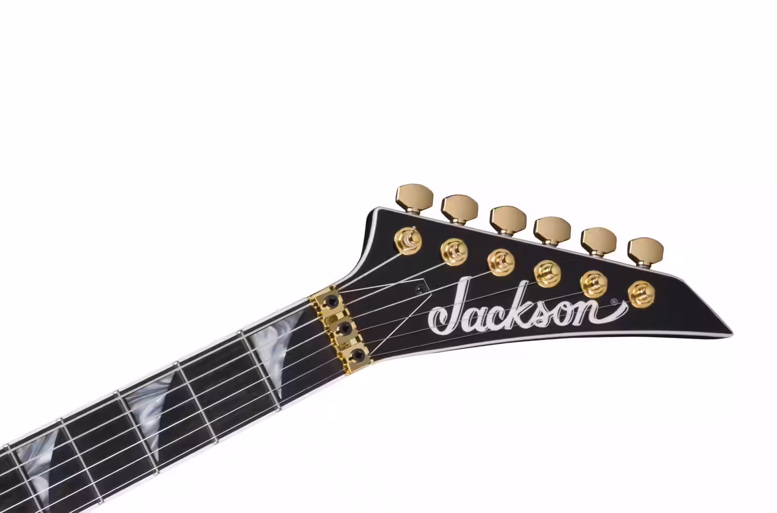 Jackson Guitars Mj Series Rhoads Rr24Mg Ebo Black With Yellow Pinstripes - Métal - moderne