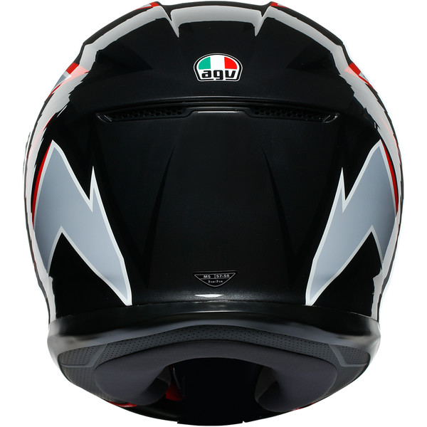 AGV - Casque K6 Flash Noir Mat / Gris / Rouge