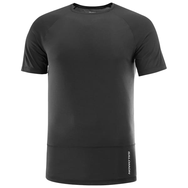 T-shirt trail SALOMON CROSS RUN SS TEE M DEEP BLACK