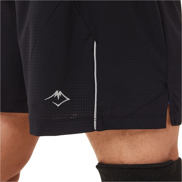 Short running ASICS FUJITRAIL SHORT PERFORMANCE BLACK/BLUE HARMONY