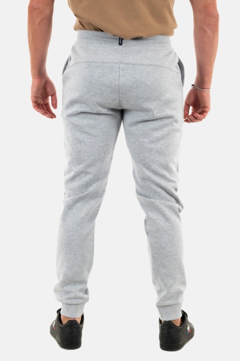 joggings le coq sportif ess pant regular n°4 gris chiné clair