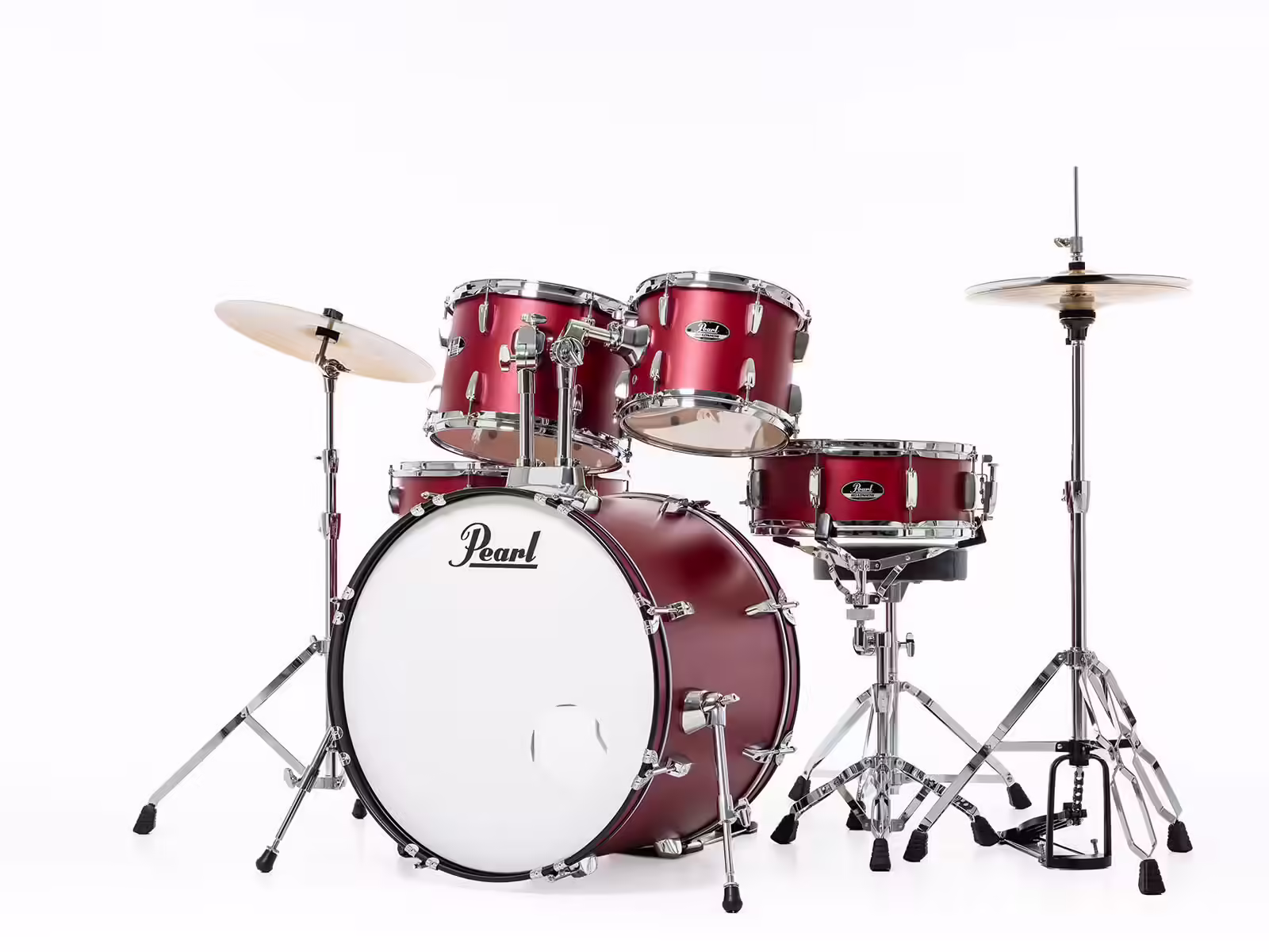 PEARL DRUMS ROADSHOW FUSION 20 + PACK SOLAR SABIAN MATTE RED