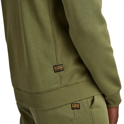 Sweatshirt zippé à capuche homme Premium Core VERT G-STAR