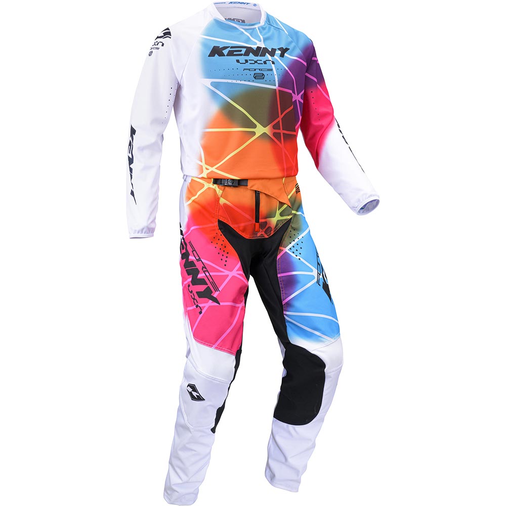 Kenny - Maillot enfant Force Kid Sphere Blanc / Multicolore